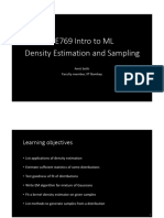 EE769 13 Density Estimation and Sampling