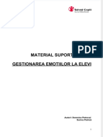 Gestionarea Emotiilor La Elevi