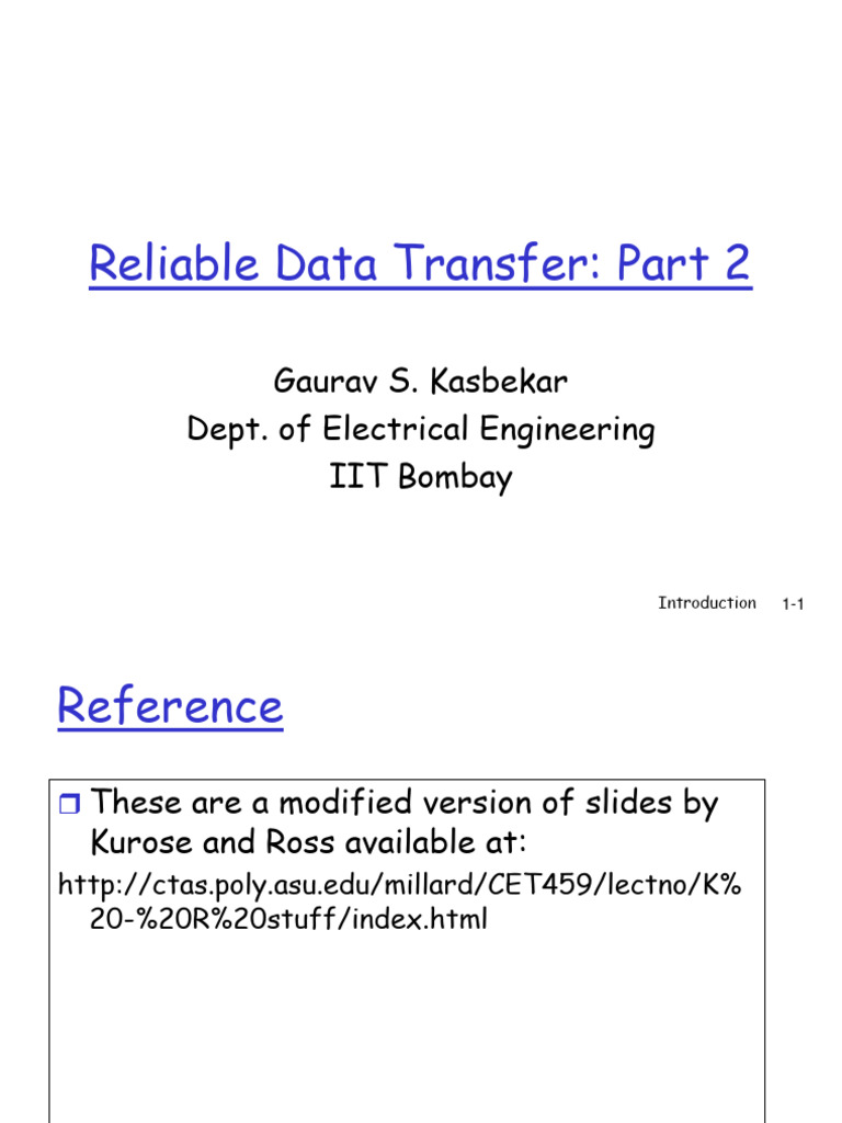 8 RDT Part2 Jan 25 | PDF | Transmission Control Protocol | Computer Data