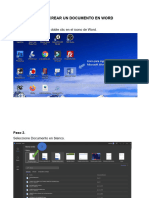 Como Crear Un Documento en Word