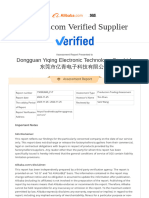 Supplier Assessment Report-Dongguan Yiqing Electronic Technology Co., Ltd.