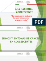 Signos y Sintomas de Cancer en Adolecent