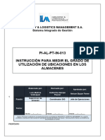 PI-AL-PT-IN-013 Instrucción para medir el grado de utilización de ubicaciones en los almacenes ILM 00