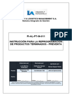 PI-AL-PT-IN-011 Instrucción para la reprogramación de productos terminados - preventa ILM 00