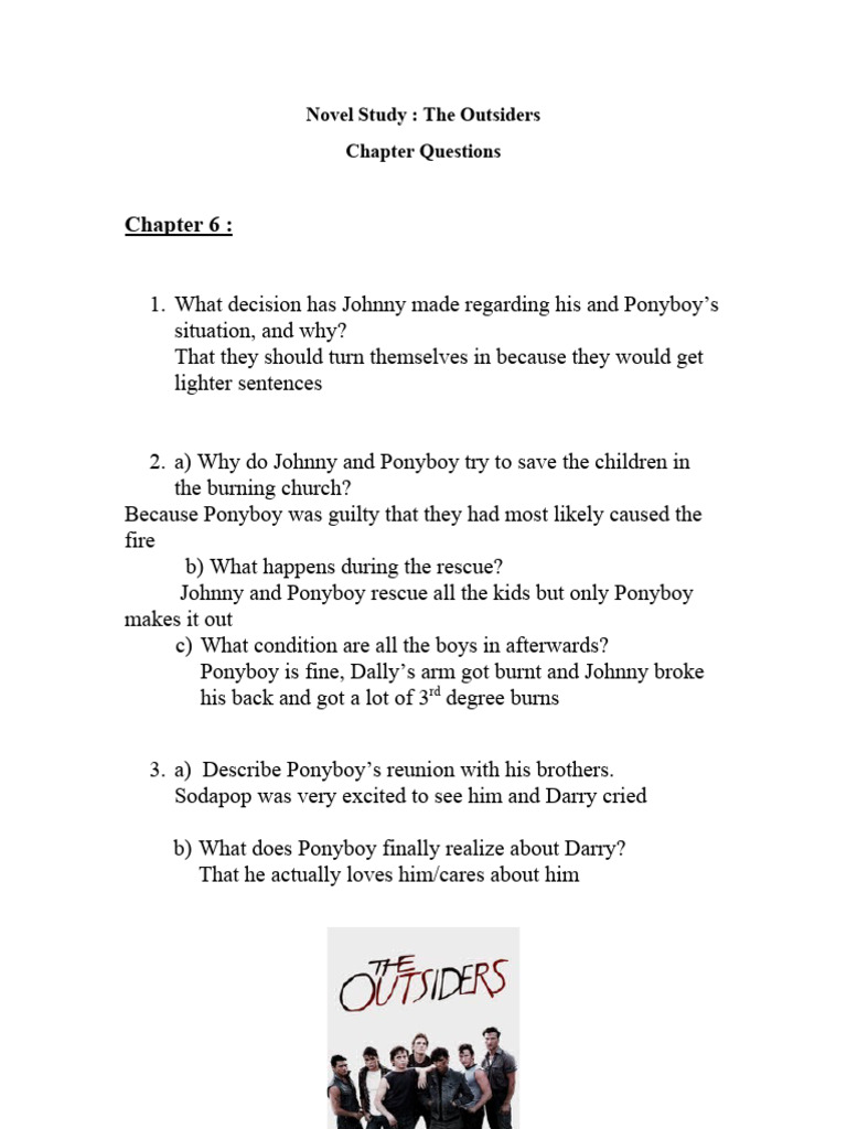 The Outsiders - Chapter 6 | PDF