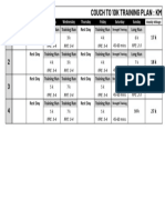 5k To 10k Training Plan KM