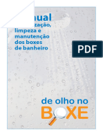 De Olho No Boxe - Manual de Utilização, Limpeza e Manutenção