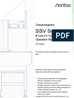 Checkweighers Manual SSV