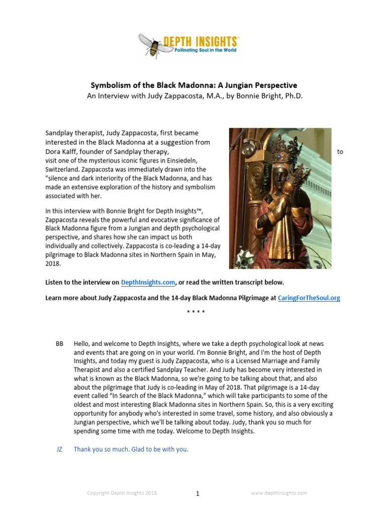 Symbolism of The Black Madonna A Jungian Perspective PDF Play