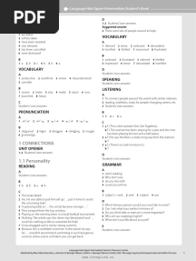 Language Hub Upper Intermediate Students Book Keys