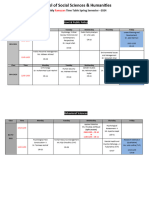 Ramazan Timetable - Friday Classes