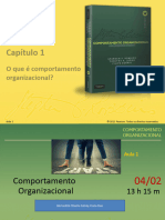 Capítulo 1 - O Que É Comportamento Organizacional - Aula 1