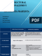 El estructural funcionalismo y sociologia marxista