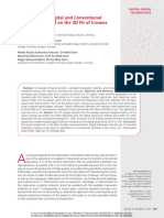 Comparison of Digital and Conventional Impressions Based on the 3D Fit of Crowns