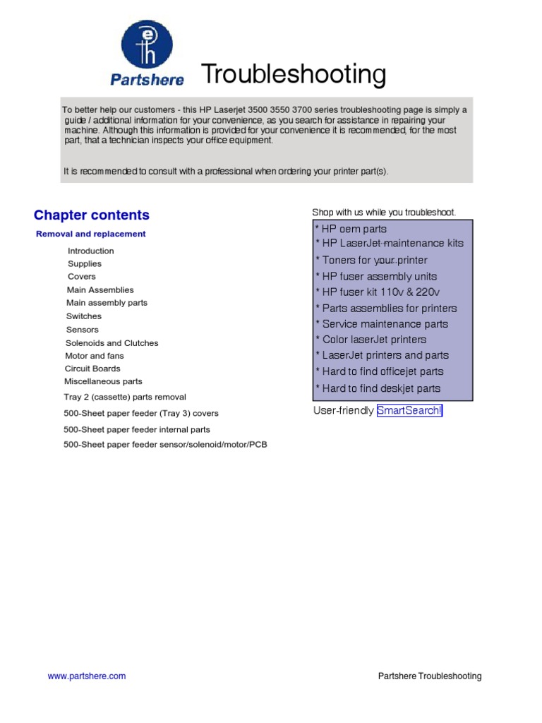 Color Laserjet 3700 PDF Electrostatic Discharge Printer