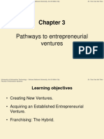 Chapter 3 Pathways to entrepreneurial ventures