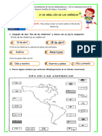 Ficha-Juev-Fecha Cívica-14 de Abril - Día de Las Américas