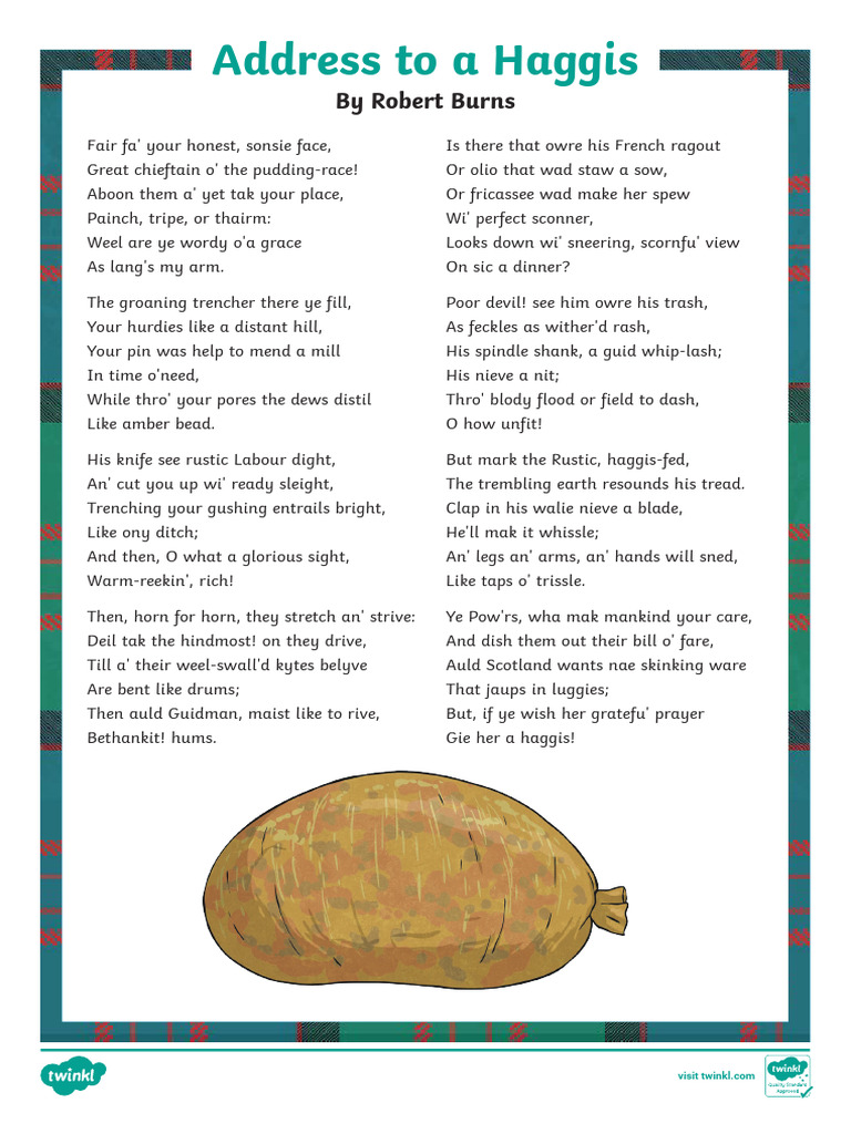 Address to a haggis pdf