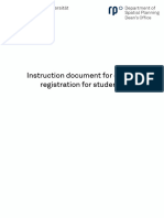 Instruction Document For Course Registration For Students