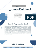 Caso 1 Programación Lineal