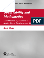 Observability and Mathematics; Fluid Mechanics, Solutions of Navier-Stokes Equations, And Modeling , Khots, 2022