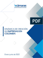 Dinamica de Creacion de Empresas Primer Semestre 2022