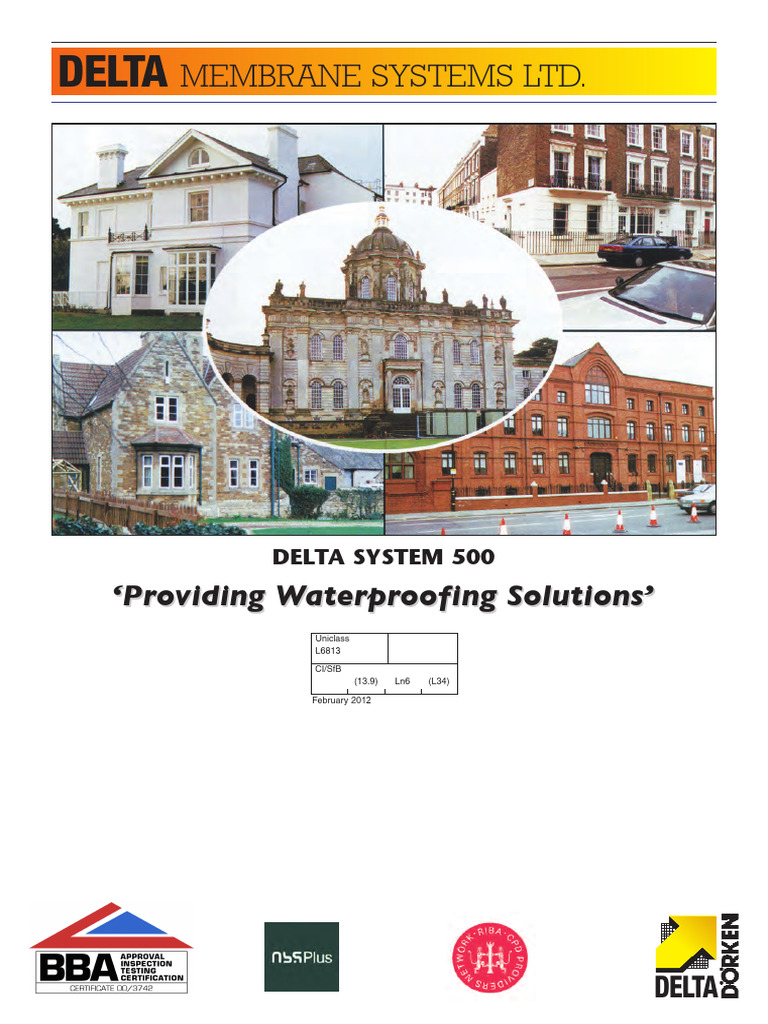 DELTA System 500 Brochure 20111 | PDF | Basement | Drainage