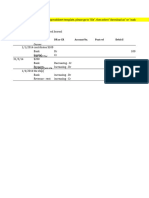 General Journal, General Ledger and Trial Balance Template
