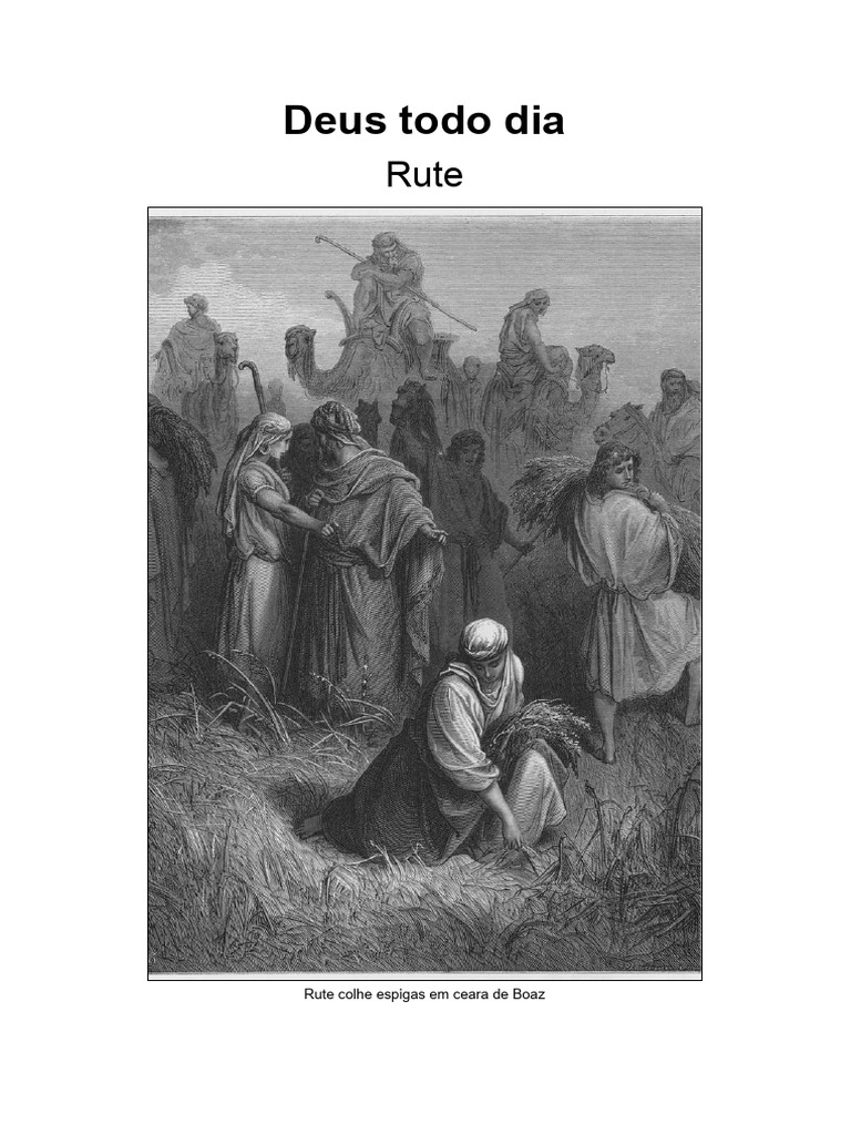 Deus Todo Dia Rute Parte Única | PDF | Livro de Ruth | Livros da Bíblia ...