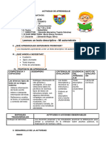 SESIÓN COM. Leemos Textos Descriptivos