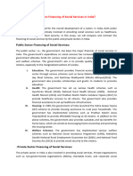 Public Vs Private Sectors Financing of Social Services in India