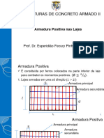 03.8.1 - Armadura Positiva nas Lajes