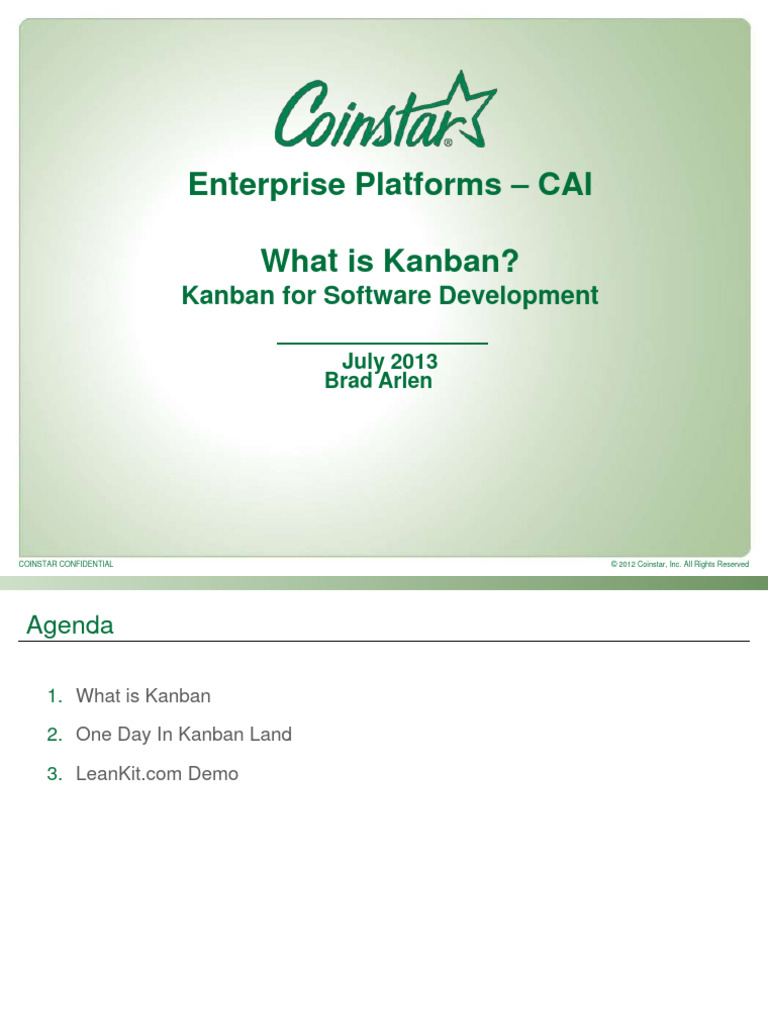 Kanban for Software Development | PDF | Scrum (Software Development ...