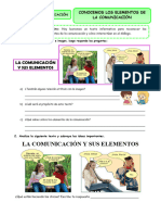 Fich-Com-Conocemos Los Elementos de La Comunicación - Jezabel Camargo-Único Contacto-978387435