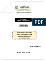 2023 February 23 Practical Investigation Grade 12 Marking Guidelines