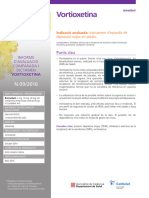 Informe I Dictamen de Vortioxetina en El Tractament de La Depressio Major