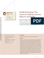 Health Psychology. The Search For Pathways Between Behavior and Health