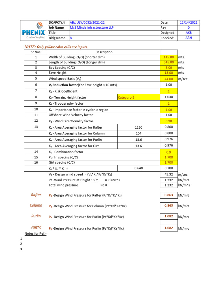 Wind Pressure Calculation Is 875-Part-3-2015-Brk | PDF