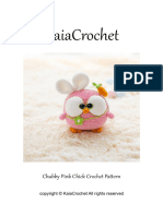 Kaiacrochet: Chubby Pink Chick Crochet Pattern