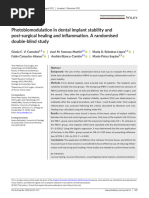 2023 Photobiomodulation in Dental Implant Stability and Post-Surgical Healing and Inflammation. A Randomised Double-Blind Study 2023