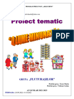 PROIECT TEMATIC- O LUME MINUNATA