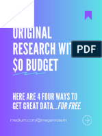 Research With 0 Budget