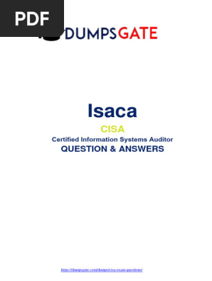 CISA Exam Questions and Answers Guide | PDF | Audit | Computer
