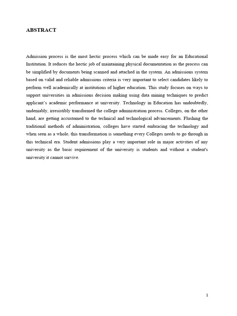 Admission management system final report pdf my sql software