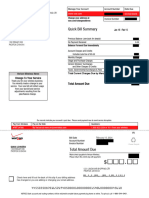 Quick Bill Summary: Change To Your Service