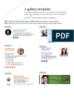Email signature gallery template