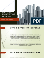 LCPR3705 Unit 3 The Prosecution of Crime