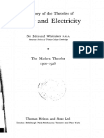 Whittaker - A History of Theories of Ether and Electricity 2 - The Modern Theories (2ed., 1951)