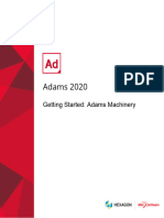 Adams 2020 Getting Started Using Adams Machinery