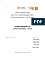 ACUERDOS ECONOMICOS DE VENEZUELA CON RUSIA. SECCION 35